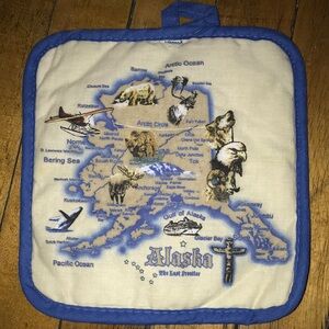 Blue Quilted Pot Holder